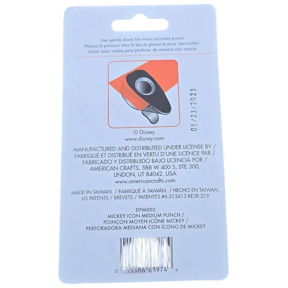 Disney EK Success Mickey Mouse Paper Punch - 1" x 1" Scrapbooking Punch - Picture 9 of 9
